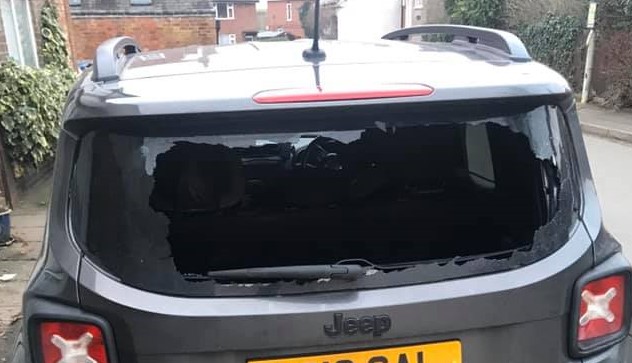 Car Windows Smashed During Vandal Spree – HFM